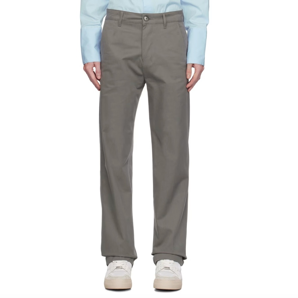 NWT AMI Paris Grey Chino Trousers